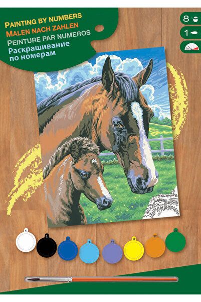 Sequin Art Creative painting set - JPBN - Horse and foal, 24x33x2cm,