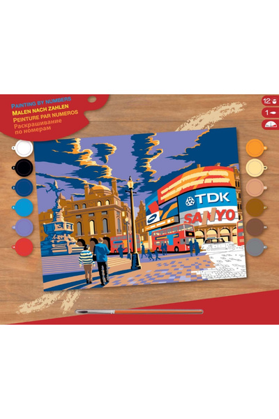 Sequin Art Set creativ pictura - SPBN - London Piccadilly, 39.5x32x2cm,