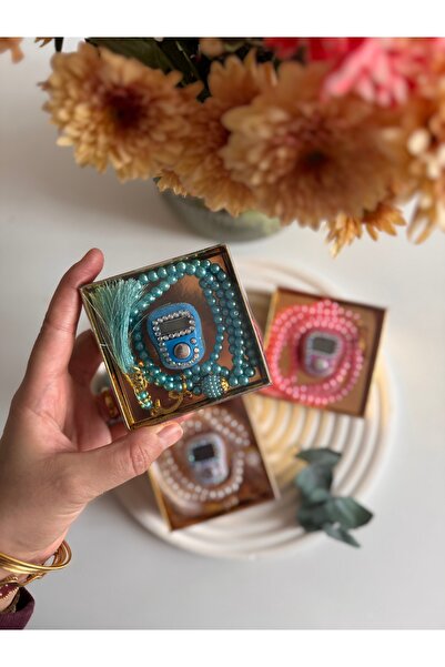 Mapel 15 adet tesbih ve zikirmatik hac, umre, mevlüt, doğum hediyelikleri