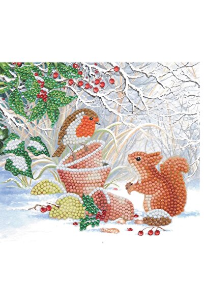 Craft Buddy Creative crystal painting set Crystal Art Card, Winter Friends, 1...