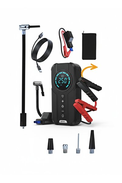 Denx Portable multi-purpose air blower with digital display and accessories