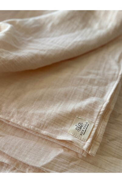 SUNYOGA Savasana Meditation Shawl & Eye Pillow - Eye Pillow Sleep Eye Mask Two in One Powder Color