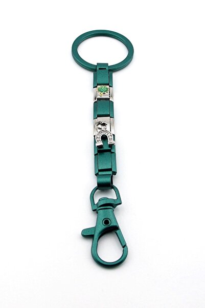 Solfera Four Leaf Clover Nal Chance Auspicious Green Steel Charm Bag Ornament Keychain Ky096