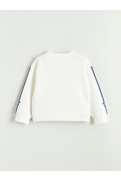 LC Waikiki Peak New Season Crew Neck Printed Girls' Sweatshirt and Leggings