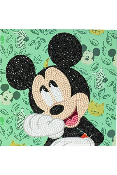 Craft Buddy Creative crystal painting set, Craft Buddy, Happy Mickey, 18 x 18 cm