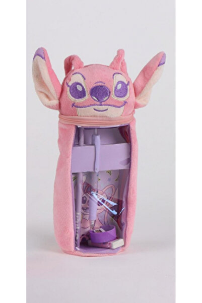 Lilo & Stitch Penar plus roz, 1 compartiment cu accesorii,