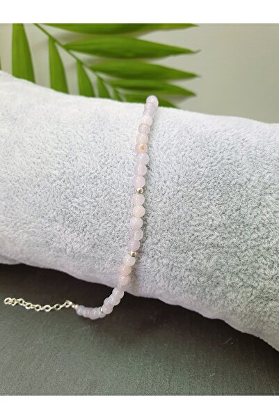 Abundo Bratara din kunzit si argint 925, 17 cm