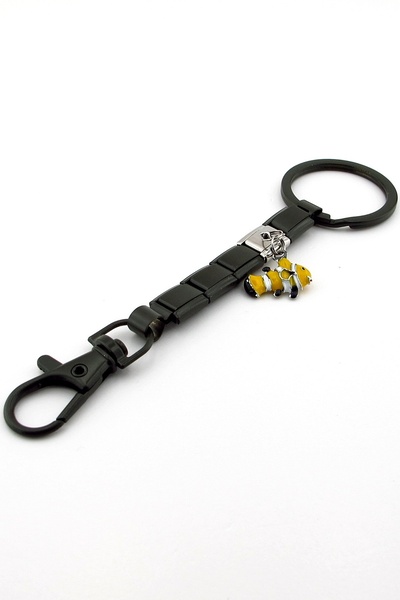 Solfera Clownfish Nemo Fish Khaki Green Steel Charm Bag Ornament Keychain Ky104