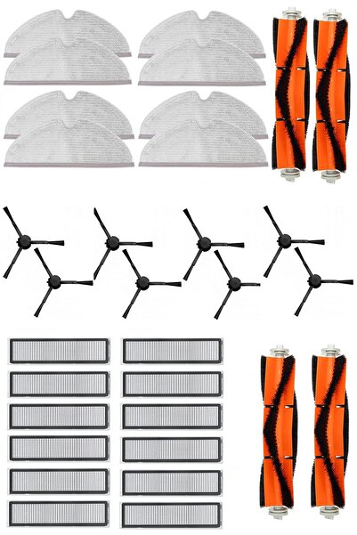 Rovexa طقم العناية الشاملة المتوافق مع Dreame L10 Pro لمدة 12 شهرًا مع فرشاة جانبية سوداء