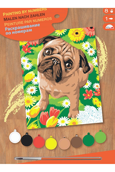 Sequin Art Creative painting set - JPBN - Pug puppy, 24x33x2cm,