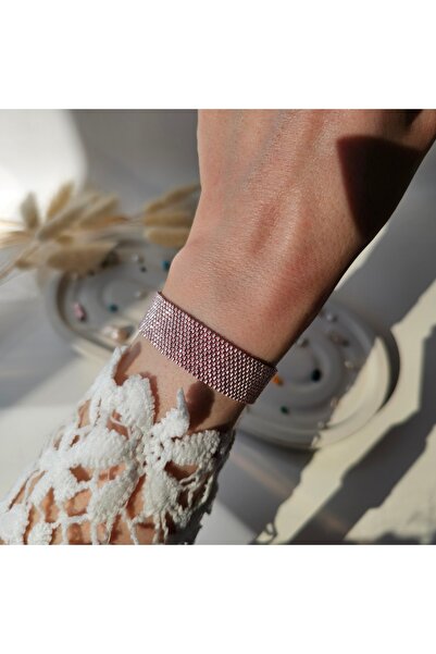 Abundo Bratara cusuta manual din miyuki “Rose Bliss”, 15+3 cm