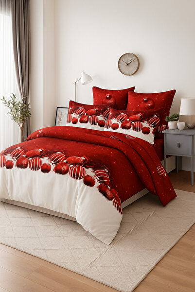 Casa Pucioasa Christmas Bed Linen - - Fine Cotton 6 pieces, Fitted Sheet