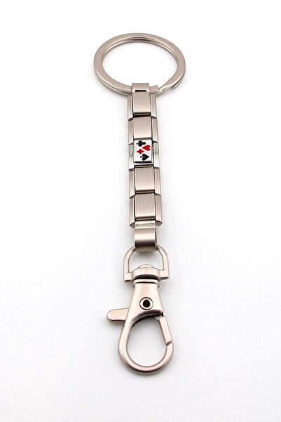 Solfera Playing Card Icons Poker Casino Matte Steel Charm Bag Ornament Keychain Ky100