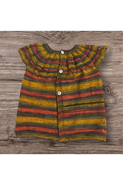 Ebrar Çeyiz Hand-Knitted Colorful Stylish Baby Vest