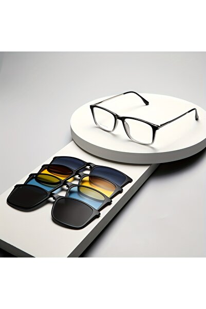 Game 5-Piece Clip-On Glasses Set for Women and Men
