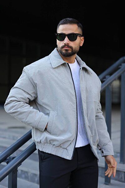 BASEL.CO Oversized Crushed Quilted Padded Bomber Jacket/Mantle - Soft Texture Comfortable Style