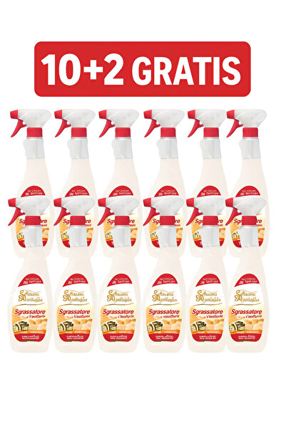 Schiuma di Marsiglia Mega Pack 10+2 Free Multipurpose Degreaser, 750ml, Universal Degreaser