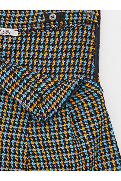 LC Waikiki Houndstooth Patterned Girl's Skirt