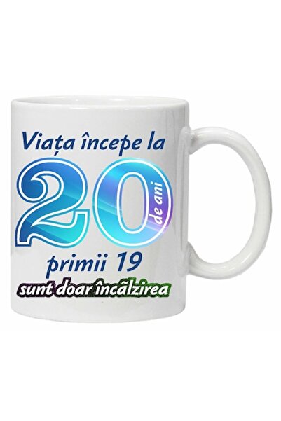 CRD PRINT Personalized mug "Life begins at 20", CRD PRINT, 330 ml