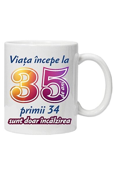 CRD PRINT Personalized mug "Life begins at 35", CRD PRINT, 330 ml