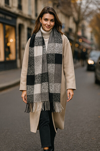 keisy Amela Premium Scarf Soft Textured Shoulder Shawl (Extra Thick and Soft)