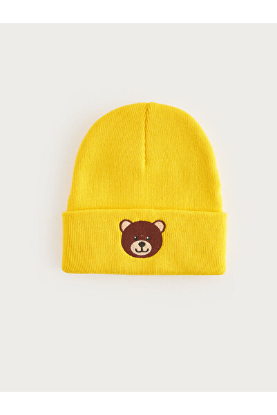 LC Waikiki ACCESORII LCW Beretă pentru băiat cu ursuleț brodat