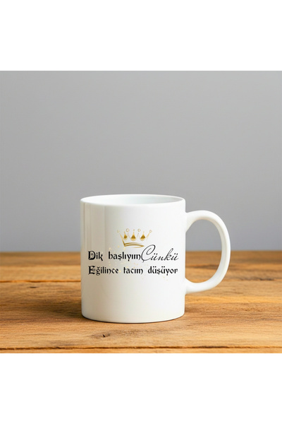 Dekor I'M Standing Upright because When I Bend, My Team Falls Printed - Gift Ceramic Mug