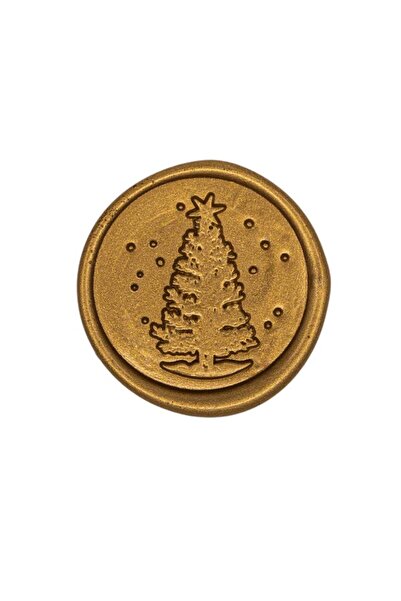 ARTIZAAR Stampila sigilu ceara, model Christmas Tree, stampila de craciun, 25 mm