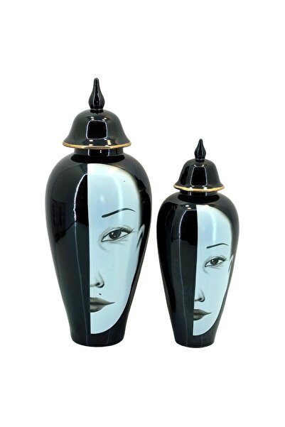 YASAR CONCEPT مجموعة مزهريات مكعبة من البورسلين من فيس لوس