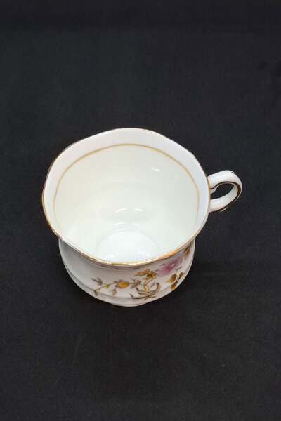 ABBETC Balmoral Castle Bone China Brown Single Coffee Cup 130 ml
