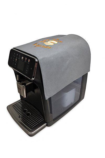 BeybiNest Embroidery Detailed Coffee Machine Cover Black Color