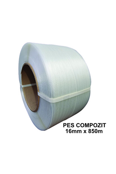 nonwoven Bandă compozită PES 16 mm x 850 m, 450 kgf, miez de 200 mm