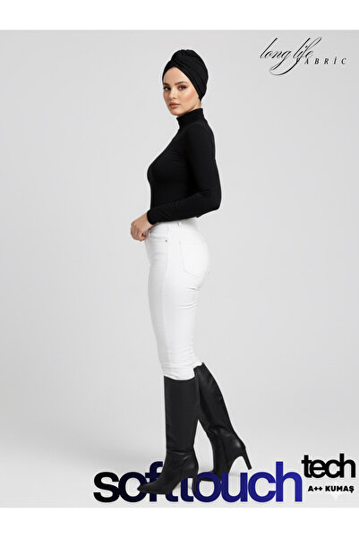 blck & premium Women's Long Sleeve Half Fisherman Lycra Combed Cotton Badi