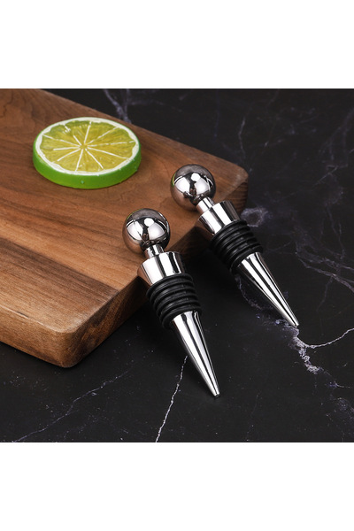 Mooniva Stainless Steel Wine Bottle Stopper – Reusable Wine Saver with Airtight Seal