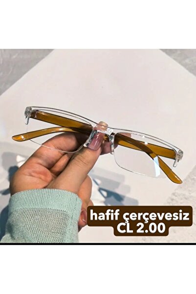 lenzio Stylish Lightweight Rimless Magnifying Glass Blue Light Protection Screen Book Reading Glasses