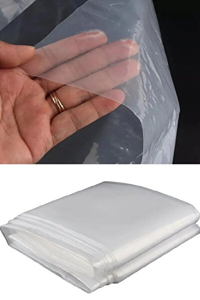 Sfmstore Kalın Şeffaf Naylon Poşet – Kurban Eti ve Sera Bahçe Kullanımı İçin Dayanıklı Yırtılmaz Branda 3mx3m