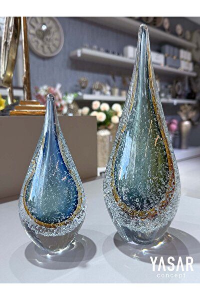 YASAR CONCEPT Gelara Dekoratif Cam Soyut Obje Set