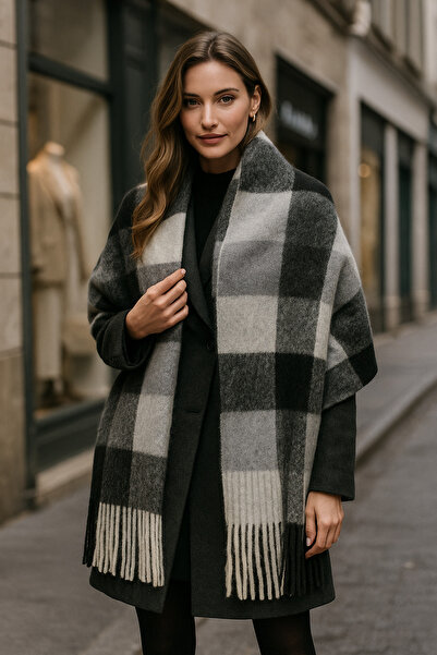 keisy Amela Premium Scarf Soft Textured Shoulder Shawl (Extra Thick and Soft)