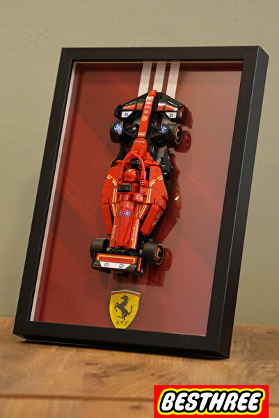 Besthree Ferrari Formula1 (F1) Araçlı 3 Boyutlu Modern Tablo