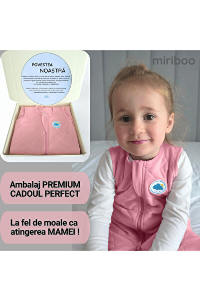 Miriboo Sleeping Bag for Babies and Children, 6-12 months, 1 TOG, PREMIUM Bamboo, Temperature Indicator