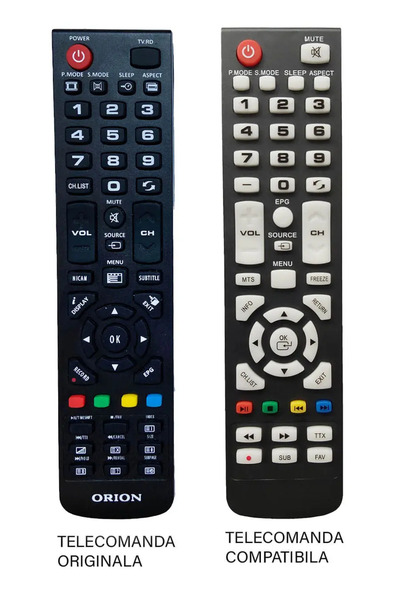 OEM Replacement remote control compatible with Orion Vortex LCD TV code ER 1185 /MFY 1175 (409-1)