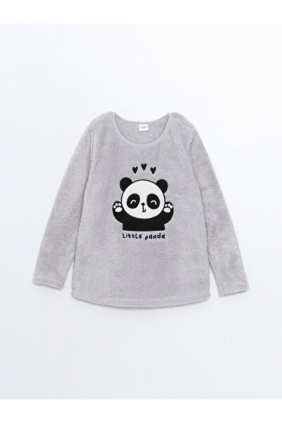 LC Waikiki طقم بيجامة للفتيات من فيجن نيو سيزون برقبة دائرية من القطيفة