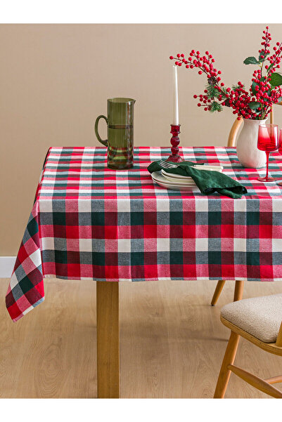 LC Waikiki Vizyon New Season Plaid Patterned Tablecloth 150X200 cm