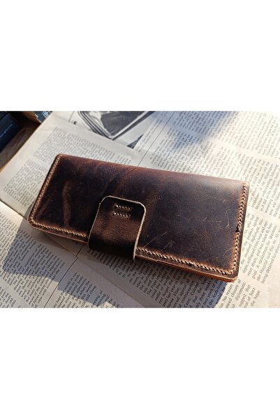Mahfuz Cutting to Stitching Fully Handcrafted Real Leather Wallet 12 Cards 2 Compartments Space (19.4Cm*8.5Cm) Nul3