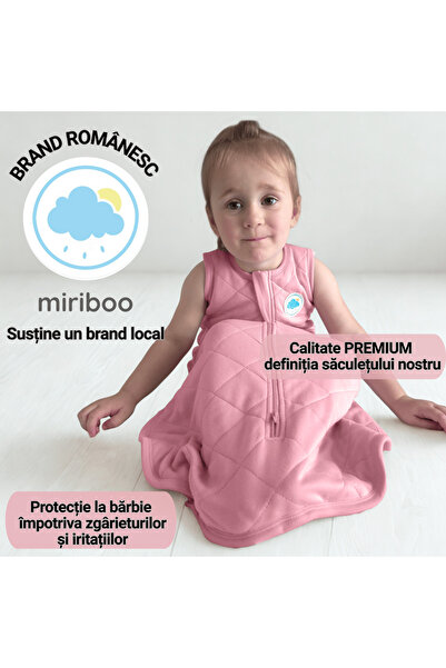 Miriboo Sleeping Bag for Babies and Children, 6-12 months, 1 TOG, PREMIUM Bamboo, Temperature Indicator