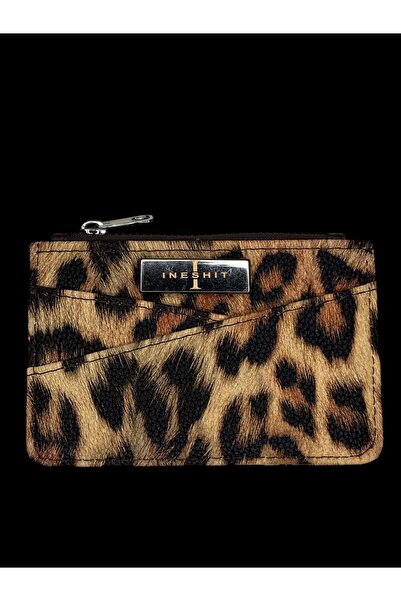Ineshıt LEOPAR KARTLIK CÜZDAN YENİ SEZON FERMUARLI GENİŞ ÇOK GÖZLÜ