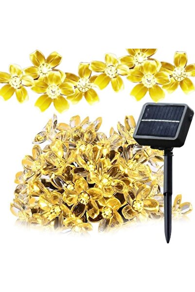 John Green Ghirlandă solară John Green, flori din silicon, 20 LED-uri, lumină...