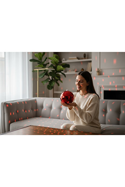 madamina Minge pentru brad cu efect de oglindă strălucitoare – Ornament decorativ de Anul Nou – Ornament pentru brad cu mozaic în oglindă