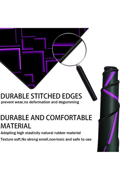 Generic TEDNETGO Waterproof XL Extended Gaming Mouse Pad, 31.5"x15.7", Purple