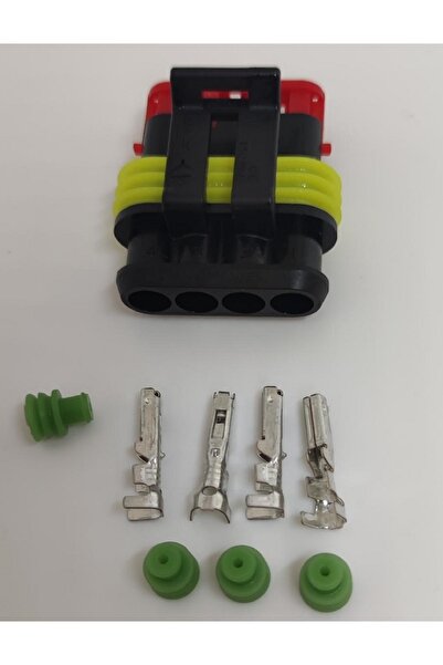 TE Connectivity Set conector cablu Superseal 1.5 mama mufa 4 pin 4 pini inclusi + 4 garnituri incluse IP67 TE Connec